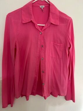 Splendid Hot Pink Button-Down Shirt